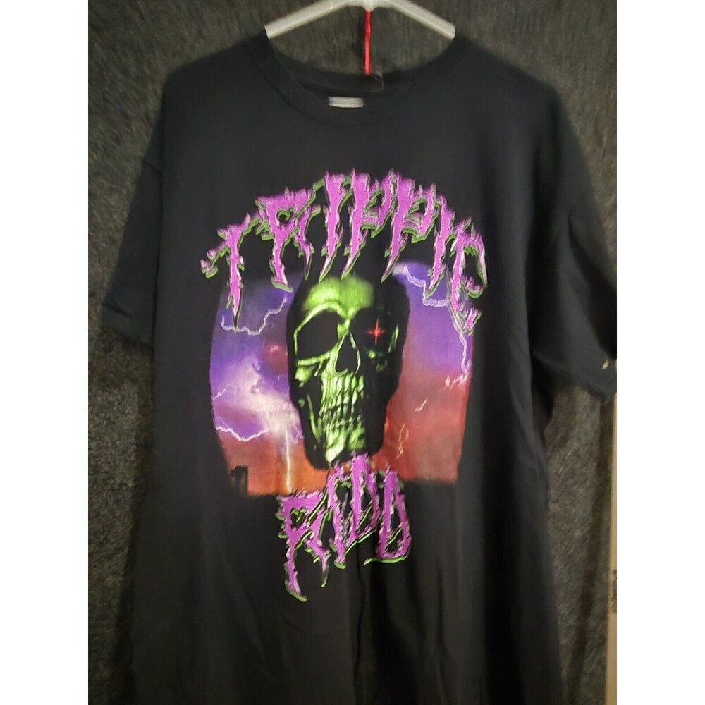Trippie  Redd Skull Print - Black Shirt - XL